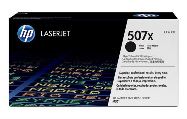 A-CE400X | HP 507X Schwarz Original LaserJet Tonerkartusche mit hoher Reichweite - 11000 Seiten - Schwarz - 1 Stück(e) | CE400X | Verbrauchsmaterial