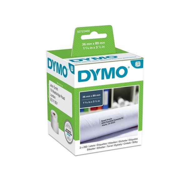 A-S0722400 | Dymo LabelWriter - Permanent adhesive paper address labels - weiß | S0722400 | Verbrauchsmaterial