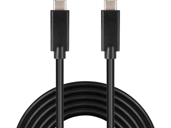 A-136-09 | SANDBERG USB-C > USB-C 2M USB 3.1 Gen.2 - 2 m - USB C - USB C - USB 3.2 Gen 2 (3.1 Gen 2) - Männlich/Männlich - Schwarz | 136-09 | Zubehör