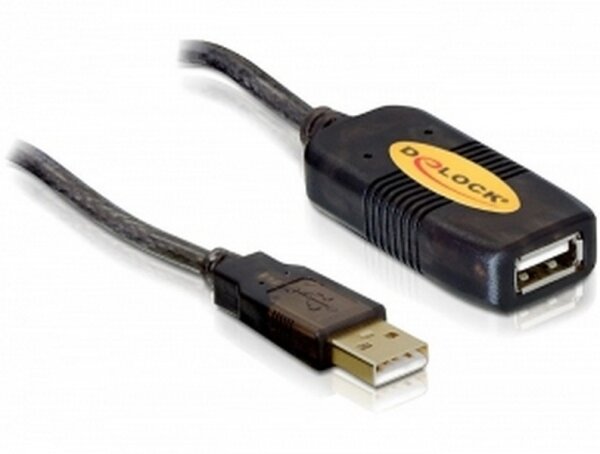 A-82446 | Delock USB-Verlängerungskabel - USB Typ A, 4-polig (M) - USB Typ A, 4-polig (W) - 10 m | 82446 | Zubehör