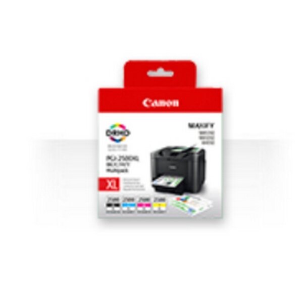 A-9254B004 | Canon PGI-2500XL Multipack BK/C/M/Y Tinte mit hoher Reichweite - Tinte auf Pigmentbasis - Tinte auf Pigmentbasis - Multipack | 9254B004 | Verbrauchsmaterial