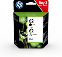A-N9J71AE | HP 62 Twin Pack - 2er-Pack - Schwarz, Tricolor | N9J71AE | Verbrauchsmaterial