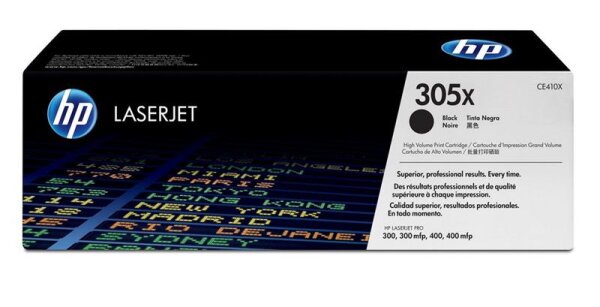 A-CE410X | HP 305X Original LaserJet Tonerkartusche mit hoher Reichweite - Schwarz - 4000 Seiten - Schwarz - 1 Stück(e) | CE410X | Verbrauchsmaterial