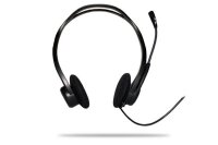 A-981-000100 | Logitech 960 USB Computer Headset - Kopfhörer - Kopfband - Anrufe/Musik - Schwarz - Binaural - 2,4 m | 981-000100 | Audio, Video & Hifi