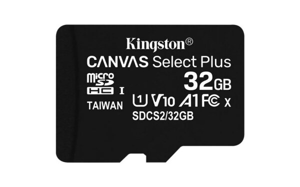 A-SDCS2/32GB | Kingston Canvas Select Plus - 32 GB - MicroSDHC - Klasse 10 - UHS-I - 100 MB/s - Class 1 (U1) | SDCS2/32GB | Verbrauchsmaterial