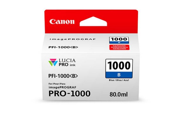 Y-0555C001 | Canon PFI-1000B Tinte Blau - Tinte auf Pigmentbasis - 80 ml | 0555C001 | Verbrauchsmaterial