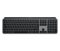 Logitech MX Keys for Mac - Standard - RF Wireless + Bluetooth - QWERTZ - Aluminium - Schwarz