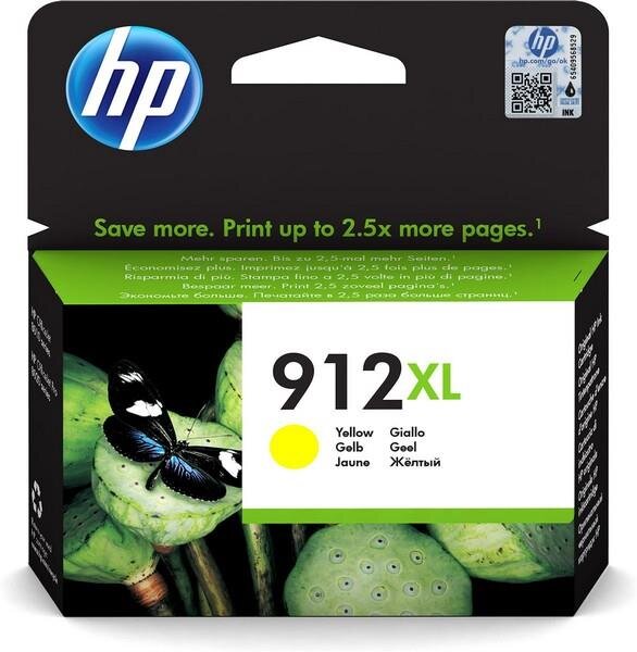 Y-3YL83AE#BGX | HP 912XL Gelb Original Druckerpatrone mit hoher Reichweite - Hohe (XL-) Ausbeute - Tinte auf Pigmentbasis - 9,9 ml - 825 Seiten - 825 Seiten - 1 Stück(e) | 3YL83AE#BGX | Verbrauchsmaterial