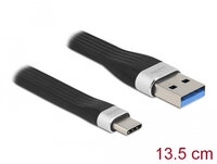 P-85771 | Delock USB 3.2 Gen 1 FPC Flachbandkabel Typ-A zu Type-C 13.5 cm PD 3 - Digital/Daten | 85771 | Zubehör