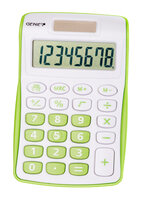 P-12496 | Genie 120 G - Tasche - Display-Rechner - 8 Ziffern - 1 Zeilen - Batterie/Solar - Grün - Weiß | 12496 | Büroartikel