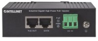 Intellinet Gigabit High-Power PoE+ Industrie-Injektor - 1 x 30 Watt-Port - IEEE 802.3at/af Power over Ethernet (PoE+/PoE) - Metallgehäuse - Gigabit Ethernet - 10,100,1000 Mbit/s - IEEE 802.3,IEEE 802.3ab,IEEE 802.3af,IEEE 802.3at,IEEE 802.3u - Schwarz - P