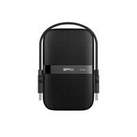 Silicon Power Armor-A60-HDD-USB 3.2 Gen1-1TB-Black Shockproof MIL-STD 810G Method 516.6 - Festplatte - 2,5