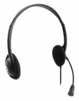 P-179898 | Manhattan Stereo USB-Headset - Federleichtes - ohraufliegendes Design (On-Ear) - kabelgebunden - USB-A-Stecker - verstellbares Mikrofon - schwarz - Retail-Verpackung - Kopfhörer - Wollstrickmütze - Büro/Callcenter - Schwarz - Monophon - 1,5 m |