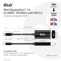 P-CAC-1186 | Club 3D CAC-1186 - 0,15 m - Mini DisplayPort - HDMI Typ A (Standard) - Männlich - Weiblich - Gerade | Herst. Nr. CAC-1186 | Kabel / Adapter | EAN: 8719214471989 |Gratisversand | Versandkostenfrei in Österrreich