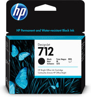 P-3ED71A | HP 712 Schwarz DesignJet Druckerpatrone - 80 ml - Hohe (XL-) Ausbeute - Tinte auf Pigmentbasis - 80 ml - 1 Stück(e) - Einzelpackung | 3ED71A | Verbrauchsmaterial
