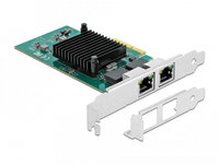 Delock 89021 - Eingebaut - Kabelgebunden - PCI Express - Ethernet - 1000 Mbit/s - Schwarz - Grün - Metallisch