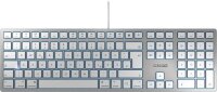 A-JK-1610DE-1 | Cherry KC 6000 SLIM für MAC Kabelgebundene Tastatur - Silber/ Weiß - USB (QWERTZ - DE) - Volle Größe (100%) - USB - QWERTZ - Silber | JK-1610DE-1 | PC Komponenten