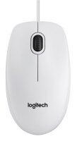 Y-910-003360 | Logitech B100 - optische Maus - weiß | 910-003360 | PC Komponenten