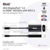 Y-CAC-1186 | Club 3D CAC-1186 - 0,15 m - Mini DisplayPort - HDMI Typ A (Standard) - Männlich - Weiblich - Gerade | Herst. Nr. CAC-1186 | Kabel / Adapter | EAN: 8719214471989 |Gratisversand | Versandkostenfrei in Österrreich