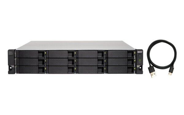 N-TL-R1200C-RP | QNAP TL-R1200C-RP - HDD / SSD-Gehäuse - 2.5/3.5 Zoll - Serial ATA III - 6 Gbit/s - Rack-Einbau - Schwarz - Grau | TL-R1200C-RP | Server & Storage
