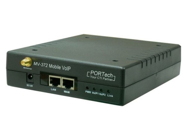 L-MV-372-4G | PORTech GSM/UMTS - VoIP Gateway 2x SIM 1x LAN MV-372-4G - Voice-Over-IP | MV-372-4G | Telekommunikation