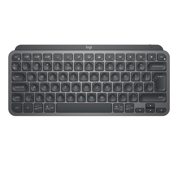 A-920-010479 | Logitech MX Keys Mini Minimalist Wireless Illuminated Keyboard - Mini - RF Wireless + Bluetooth - QWERTZ - LED - Graphit | 920-010479 | PC Komponenten