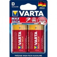 P-04720101402 | Varta MAX TECH 2x Alkaline D - Einwegbatterie - D - Alkali - 1,5 V - 2 Stück(e) - Gold - Rot | 04720101402 | Zubehör