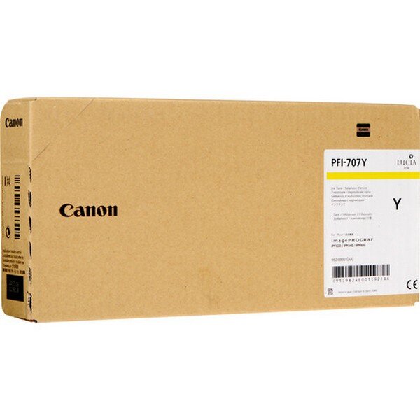 Y-9824B001 | Canon PFI-707Y - Original - Tinte auf Pigmentbasis - Gelb - Canon - imagePROGRAF iPF830 imagePROGRAF iPF840 imagePROGRAF iPF850 - 700 ml | 9824B001 | Verbrauchsmaterial