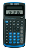 I-TI-30 ECO RS | TI TI-30 ECO RS - Tasche - Wissenschaftlicher Taschenrechner - 10 Ziffern - 1 Zeilen - Solar - Schwarz | TI-30 ECO RS | Büroartikel