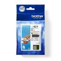 P-LC421VAL | Brother 200-page 4pack ink cartridge - Tintenpatrone - Schwarz | LC421VAL | Verbrauchsmaterial