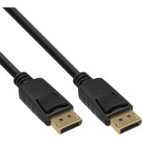 X-17102P | InLine DisplayPort Kabel - schwarz - vergoldete Kontakte - 2m | 17102P | Zubehör