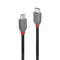 P-36891 | Lindy 36891 1m USB C Micro-USB B Männlich Männlich Schwarz - Grau USB Kabel | Herst. Nr. 36891 | Kabel / Adapter | EAN: 4002888368919 |Gratisversand | Versandkostenfrei in Österrreich