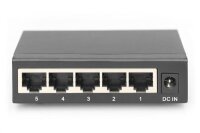 P-DN-80202 | DIGITUS 5-Port Gigabit Switch, Unmanaged | Herst. Nr. DN-80202 | Netzwerkgeräte | EAN: 4016032474401 |Gratisversand | Versandkostenfrei in Österrreich