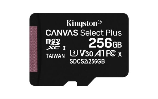 A-SDCS2/256GB | Kingston Canvas Select Plus - 256 GB - MicroSDXC - Klasse 10 - UHS-I - 100 MB/s - 85 MB/s | SDCS2/256GB | Verbrauchsmaterial