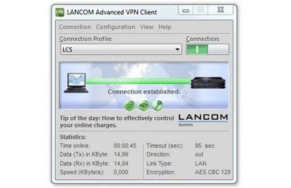 N-61605 | Lancom Advanced VPN Client (Windows) - Windows 10 - Windows 8.1 - Windows 8 - Windows 7 - Windows Vista | 61605 | Software