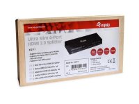 P-332717 | Equip Ultra-Slim 4-Port HDMI 2.0 Splitter - HDMI - 4x HDMI - 3840 x 2160 Pixel - Schwarz - Aluminium - 4K Ultra HD | Herst. Nr. 332717 | Umschalter | EAN: 4015867226315 |Gratisversand | Versandkostenfrei in Österrreich