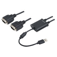 LogiLink AU0031 - USB 2.0 - 2xRS-232 - Schwarz