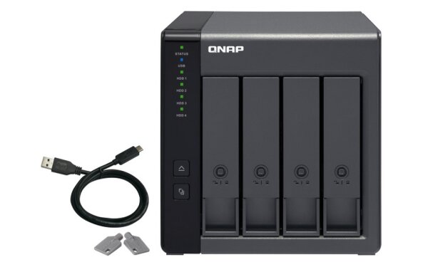 A-TR-004 | QNAP TR-004 - HDD / SSD-Gehäuse - 2.5/3.5 Zoll - Serial ATA II - 3 Gbit/s - Hot-Swap - Schwarz | TR-004 | Server & Storage