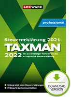 A-18832-2006 | Lexware TAXMAN Professional 2022 - 1 Lizenz(en) - Elektronischer Software-Download (ESD) | 18832-2006 | Software