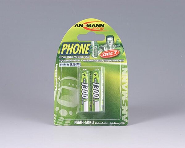 Y-5030802 | Ansmann 1.2 V rechargeable battery NiMH - Nickel-Metallhydrid (NiMH) - 1,2 V - 1300 mAh | 5030802 | Zubehör