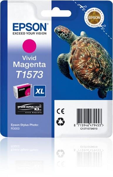 Y-C13T15734010 | Epson Turtle T1573 Vivid Magenta - Hohe (XL-) Ausbeute - Tinte auf Pigmentbasis - 25,9 ml - 2300 Seiten - 1 Stück(e) | C13T15734010 | Verbrauchsmaterial