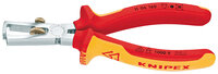 Knipex 11 06 160. Ablösungskapazität (max): 1 cm, Ablösungskapazität (min): 5 mm, Materiallgriff: Kunststoff. Produktfarbe: Orange, Rot. Länge (mm): 16 cm, Gewicht: 166 g