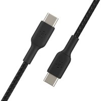 Belkin USB-C/USB-C Kabel      1m ummantelt, schwarz...