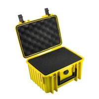 B&W Outdoor Case Type 2000 gelb    mit Schaumstoff Inlay
