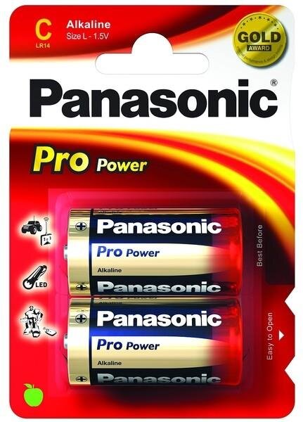 I-LR14PPG/2BP | Panasonic 1x2 LR14PPG - Einwegbatterie - Alkali - 1,5 V - 2 Stück(e) - Blau - Gold - Rot - 25,7 mm | LR14PPG/2BP | Zubehör