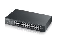L-GS1100-24E-EU0103F | ZyXEL GS1100-24E - Unmanaged - Gigabit Ethernet (10/100/1000) - Rack-Einbau - Wandmontage | GS1100-24E-EU0103F | Netzwerktechnik