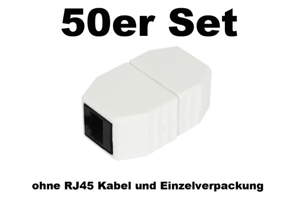 L-ALL-RJ45-MAGNET_50ER | ALLNET RJ45 magnetische Sicherungskupplung 50er Bulk Set Abwurfbuchse PoE fähig bis zu - Kabel-/Adapterset - Digital/Daten | ALL-RJ45-MAGNET_50ER | Zubehör