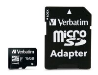 A-44082 | Verbatim Premium - 16 GB - MicroSDHC - Klasse...