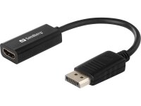 A-508-28 | SANDBERG Adapter DisplayPort>HDMI - DisplayPort - HDMI - Männlich - Weiblich - 1.3a - Schwarz | 508-28 | Zubehör