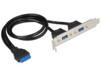 N-84836 | Delock Slot bracket - USB-Konsole - USB 3.0 (W) bis 19-poliger USB 3.0 Kopf (W) | 84836 | Zubehör